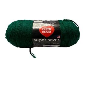 Red Heart Super Saver Acrylic Yarn. 364 yds Paddy Green NWT